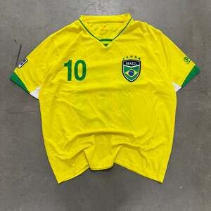 GOL Brazil Futbol Soccer Jersey XL Worldcup Host Nation Yellow Green
